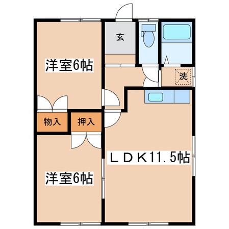 こんのハイツの物件間取画像